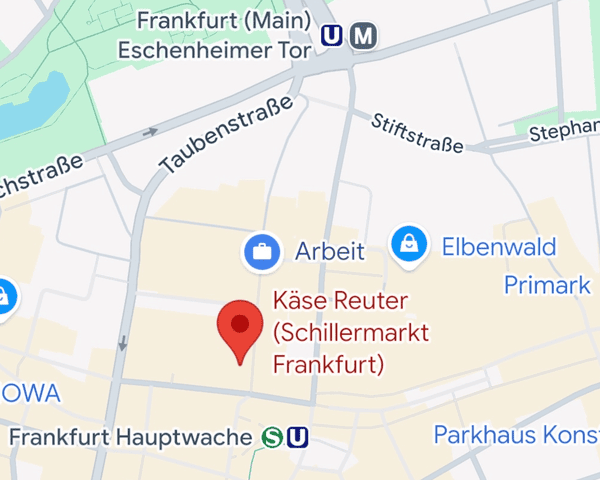 Karte Schillermarkt Frankfurt